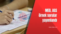 MEB, AGS örnek sorular yayımlandı