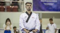 Milli tekvandocu Muhammed Emir Yılmaz,gümüş madalya kazandı